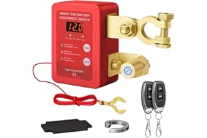 Mtchavno Stacca Batteria per Auto 12V 240A, Interruttore di Isolamento della Batteria Staccabatteria Automatico Antifurto Auto Senza Fili con Telecomando per Auto RV ATV Camion Barca Trattore