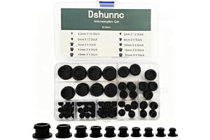 Dshunnc 83 stycks gummistopp Set hålstopp 4,5/5/6/8/9/10/12/15/18/20 mm stängningsstopp Återanvändbar och flexibel Perfekt fö