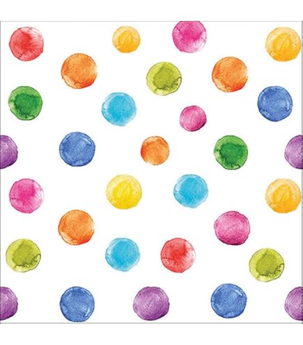 Folat Streifen-Servietten – Bunt & Festlich, 20 Stück Für Jede Party