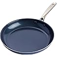 Blue Diamond Cookware Diamond Infused Ceramic Nonstick 30 cm Frying Pan Skillet PFAS-Free Oven Safe Blue