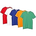 Hangout Hub HH88 Cotton Tshirt for Kids | Super Combed Cotton Boy's T-Shirt | Regular Fit | Solid Plain Tees | Round Neck T Shirt | Half Sleeves | Pack of 5