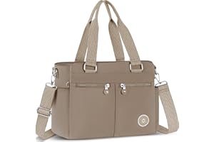 VOBUKE Bolso Bandolera Mujer Grande Casual Tote Bag Nailon Handbags Ligero Bolsos de Hombro con Múltiples Bolsillos Crossbody Mujer con Correa Ajustable para Shopper Viajes