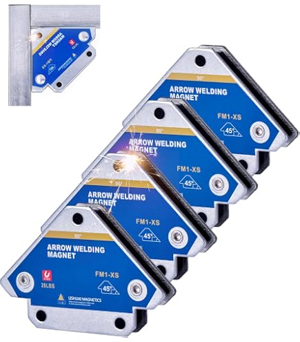 6 Aimants De Soudage Puissants 13kg - Angles 45°/90°/135° Pour Soudure Métal, Atelier & DIY
