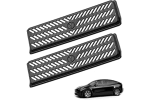 FANNAS 2 Pezzi Coperchio di Sfiato, Sostituzione Della Griglia del Flusso Aria per Tesla Model Y, Griglia di Protezione per Accessori Tesla Model Y, Copertura per Prese d'Aria Sotto Il Sedile