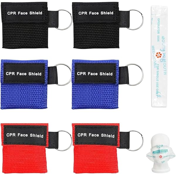 Valve Care Scudo Facciale CPR Con Custodia A Forma Di Portachiavi Quadrata 1040973 - Foto 10