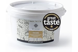 Med Cuisine Tahini - All Natural 100% Roasted Humera Single Origin Sesame Seeds Paste - Vegan, Gluten-Free, Peanut Free, Nut Free, Soy Free - 2.5KG