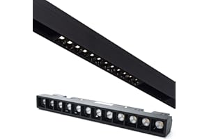 BILL GOFF INC. Faretto track magnetico barra LED SPOT 12W binario 48V interni vetrina negozio Dimmerabile luce 3000K 4000K 6400K