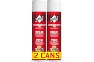 Scotchgard Spray Idrorepellente per Tessuti, 2x400 ml - Ottimo per Tappezzeria, Divani, Cuscini, Tovaglie e Abbigliamento
