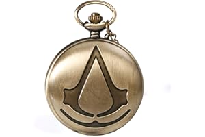 COKINKIDS Montre de poche à quartz pour homme - Chaîne - Montre analogique moderne - Cadeau pour homme