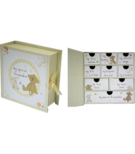 Scatola Ricordi In Legno Per Bambina - Vintage, Con Cuore E Dedica, Per Regali E Ricordi - Foto 11