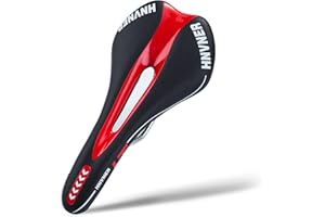 HNVNER Selle de Vélo, Selle Velo Gel Ergonomique Siège de Vélo Confortable Convient pour Cyclisme/Bicyclette/VTT/Vélo de Route