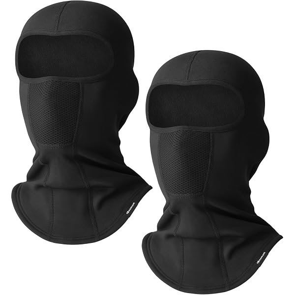 Cagoule De Cyclisme Respirante Noire - Masque Cache-Cou Multifonction Ski Moto Randonnée