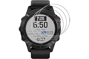 RBEIK Garmin Fenix 6 Pro Screen Protector Glass - [3 PACK] Premium 9H Hardness Anti-Scratch Tempered Glass Screen Protector for Garmin Fenix 6 / Garmin Fenix 6 Pro