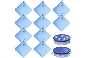 HUIKUANGEU Sacs d'eau Lourds pour Couverture de Piscine,10 Pièces Poids pour Abris de Piscine Enterrés,Sac Lestage Eau Bache Piscine,Accessoires pour Couverture de Piscine