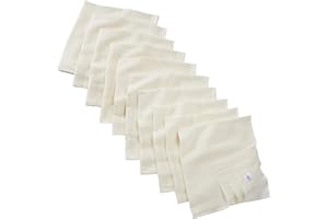 HANS NATUR Bio Mullwindeln 100% Bio-Baumwolle (kbA) GOTS zertifiziert, Natur, 80 x 80 cm, 10er Set
