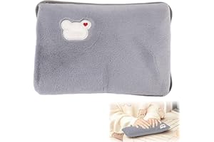 COMIOKE Borsa Acqua Calda Elettrica, Scaldino Elettrico Scaldamani, Borsa Acqua Calda Peluche, Scaldamani e Scaldapiedi, Dell'acqua Calda A Tenuta Stagna, Portatile e Ricaricabile, per Giornate Fredde