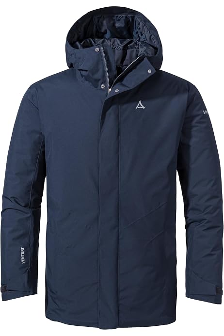 Schöffel Herren Parka Rotterdam M – Wintermantel Mit Teddyfutter, Wind- Und Wasserdicht