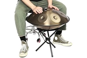 NVIVN Tamburo a Mano In Acciaio Da 22 Pollici, Strumento a Tamburo Handpan, Alto Livello Di Qualità, Alto Livello Di Qualità, Producendo Una Piacevole Risonanza