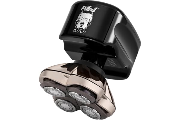 Skull Shaver Pitbull Gold Pro GX5 - Rasoir Tête et Visage - Sans Fil, Utilisation Humide et Sèche, Résistant à l’Eau, Format Voyage - Lame Forte Pro