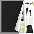 Portable Blackout Curtains for Window Cover, 59 x 39.3in 100% Blackout Blind Curtains Window Cover, Cut to Any Size, Easy to Stick On for Baby Nursery, Bedroom, Dorm Room, Car Window or Travel
