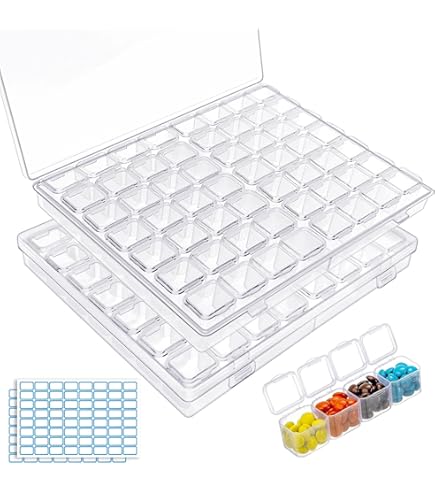 Pakket Van 15 Kleine Plastic Opbergdozen Met Deksels, Mini Doorzichtige Kralen Opbergdozen Container, Rechthoekige Kralen Organizer Voor Het Verzamelen Van Kleine Spullen Doe Het Zelf Ambachten Sieraden