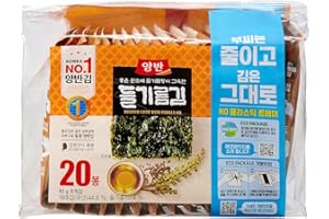 [Dongwon] Yangban Perilla Oil Seaweed (Nori) Snack 4 g × 20 / koreańskie jedzenie / koreańskie wodorosty / przekąski z wodorostów morskich (bezpośrednia wysyłka za granicę)