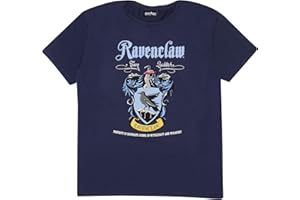 POPGEAR Harry Potter Ravenclaw Crest T-Shirt, Kids, 4-13 Years, Blue, Official Merchandise