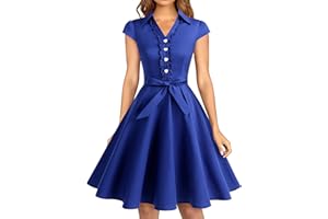 Wedtrend Donne 1950 Audrey Hepbun Vintage di Polka Dots Cocktail Vestito