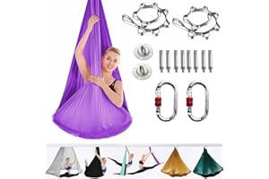 ARNTY Yoga Set per Adulti, Accessori per Yoga, Carico 500 kg, Yoga, Incluso Hardware di Installazione Completo