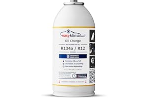 AUTO EASY KLIMA EasyKlima Oil Charge for Air Conditioning Systems - Lubrification supplémentaire pour les compresseurs de climatisation - Kit de bricolage efficace - Remplir avant d'utiliser la regazéification