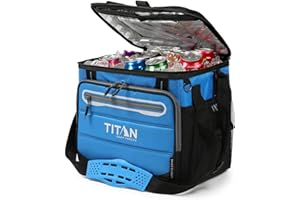 ARCTIC ZONE Titan 1330878 Portable Fridge Capacity 40 Cans + Ice, 5 Layers Of Insulation, Up To 2 Days Of Ice Preservation Blue