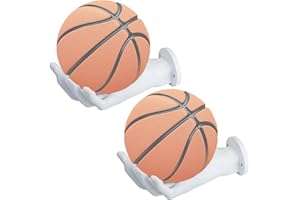 WANSHI 2 STK Ballhalterung Wand Hand,Ballhalterung Wand,Ballhalter Wand,Ball Halterung,Basketball Halterung Wand,Basketball Wandhalterung