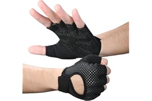 ‎FLINTRONIC flintronic Atmungsaktiv Fitness Handschuhe, Trainingshandschuhe für Damen und Herren, Rutschfester Silikon Gym Gloves Gewichtheben für Krafttraining, Kraftsport, Training, Gym (M/L)