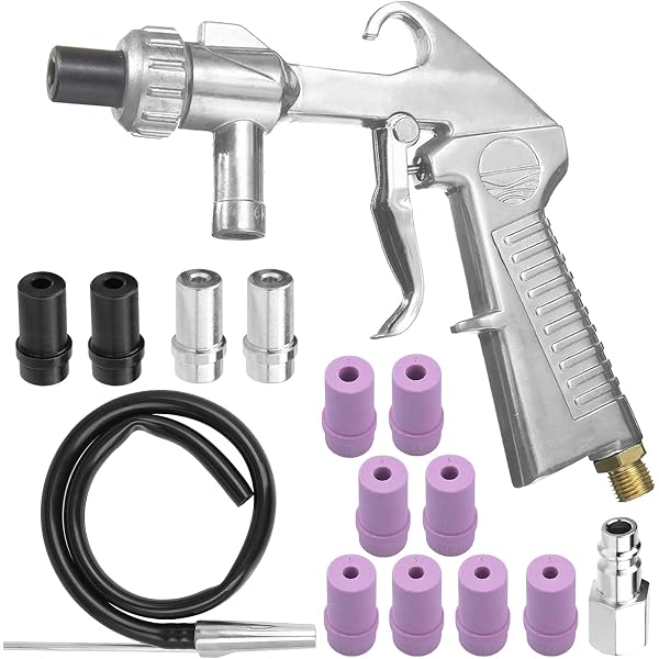 SURENHAP Sableuse Kit D'outils De Pistolet De Sablage à Jet De Sable Pour Le Nettoyage Par