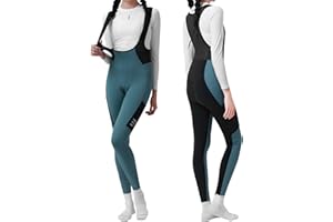 INBIKE Culotte Ciclismo MTB Largo para Mujer, Tirantes Extraíbles Pantalones Bicicleta Montaña y Carretera Acolchado Transpirable con Bolsillo, Ropa JYEU