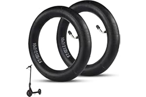 ANSENI Camera d´aria 10 Pollici (10x2,10x2.125,10x2.5) con Valvola Curva 0º Compatibile Con Pneumatici Monopattino Elettrico 10 Pollici,Spessore Extra Forzato,Gomme Monopattino Elettrico 10 pollici