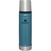 STANLEY Classic Legendary Vakumlu Termos 0.60 Litre - Mavi (Hammertone Lake) | Paslanmaz &Ccedil;elik