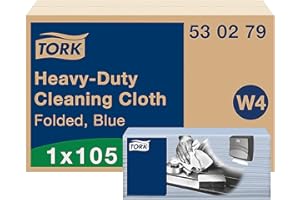 ‎TORK Tork Extra Starke Reinigungstücher Blau W4, stark und saugfähig, 1 × 105 Tücher, 530279