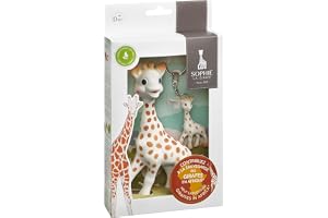 Sophie la Girafe Zestaw x GCF (Giraffe Conservation Foundation) | Zabawka i brelok z naturalnej gumy | wsparcie dla ochrony żyraf afrykańskich | pomysł na prezent również solidarny