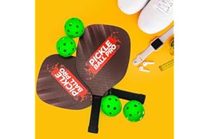 Mad Monkey 2000026 Pickleball Set, Schwarz, Rot, Weiß, Standard