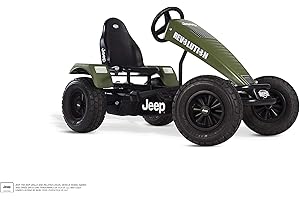 Berg Kart avec Cadre XL Jeep® Revolution avec dérailleur à Trois Vitesses | Véhicule pour Enfant, Pédalier avec siège réglable, avec Roue Libre, Jouet pour Enfants à partir de 5 Ans