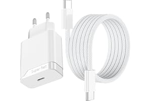 BENSN Chargeur Rapide pour iPhone 15 16 16e Pro Max/Plus, IPad Air, IPad Pro, 25W Prise Secteur Type C pour A pple, Bloc Charger Adaptateur AVCE USB-C Cable 1.5 m