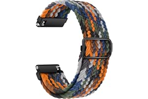AidorMax Cinturino a Sgancio Rapido 20 mm, Cinturini di Ricambio Regolabile in Elastico con Smartwatch e Orologi, Braccialetto Estensibile Eleganti e Comode per Uomo e Donna (Camuffamento)
