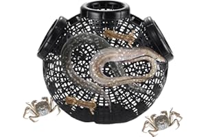 Yaztauho Piège De Poisson avec 3/6/8 Trous, Piège À Écrevisses, Nasse A Poisson, Piège À Crabe, Piège À Pêche pour Les Lacs pour Attraper L'éperlan, Les Anguilles, Le Crabe, Le Homard, Les Vairons