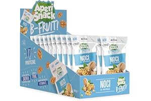 APERI SNACK Aperisnack B-Fruit - APS02.006 Astuccio Slot Noci Naturali, Frutta Secca 100% Naturale - 20 Pacchetti Monodose da 25 g