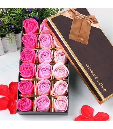 Petali Di Sapone Profumati ZUMUii Butterme - 81 Pezzi Alla Rosa, Con Contenitore Regalo Oro - Foto 13