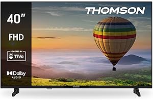 Thomson 40 Calowy (100 cm) FHD Smart TV, Wi-Fi, Sterowanie Głosowe, HDR10, Dolby Audio, Triple-Tuner (Kabel/Satelita/Antena), HDMI, USB, 1 GB RAM, 4 GB Flash – 40FT2S35