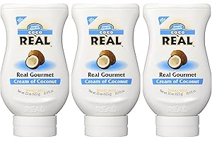 COCO REÂL Simply Squeeze Coco RE'AL Cream of Coconut 22 Oz (Pack of 3)