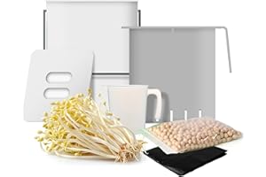‎JEOLLANAMDO THE KITCHEN OF KOREA Sojasprossen-Anzuchtset All-in-One | Komplettset für Zuhause: Einfach, Schnell & Vielseitig | Ideal für Familien und Bildungseinrichtungen | Mit Sojabohnen (Sojabohnensprossen-Anzuchtset)