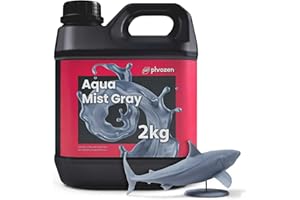 Phrozen Aqua-Resin Mist Gray | 3D Drucker Resin für SLA/DLP/LCD 3D Printer | 405nm Standard Photopolymer Druck Harz | Stabile Druckqualität, Schnelle Aushärtung - Nebelgrau (2kg)